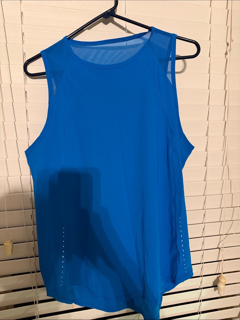 lululemon athletica Bright Blue Mesh-Back Performance Tank